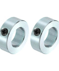 Zinc plated carbon steel set screw shaft collars with a 15/16 bore, 1-5/8 outside diameter and 9/16 inch thickness for automation use