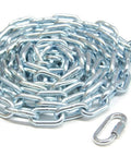 1/4 x 15 ft. Zinc-Plated Straight Link Coil Chain 520 lb. Safe Working Load, General Purpose Chain, 519171 coiled on white background