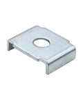 Durable zinc plated carbon steel strut channel washer provides rust resistant, secure support for Unistrut brackets, front view
