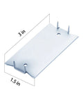 Zinc Nail Protection Plate One And A Half Inch By Three Inch 16 Gauge Anti Nail Shield for Wood Studs and Wiring Protection