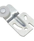 V796 Sliding Door Hangers Zinc Plated 2 Pack With Angled Slots For Easy Adjustment One Piece Steel Hangers 1/4 Inch Offset