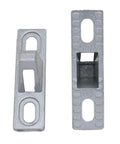 Sliding Door Keeper Set 2 Pack 2.06 Inch Zinc Alloy Chrome Plated Locks For Sliding Glass Doors Latches And Hardware Replacement