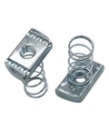 3/8-16 Strut Channel Nuts With Zinc Electroplate Finish, Long Spring Nuts for Secure Attachments, reinforced anti-corrosion fittings