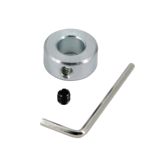 Durable zinc plated steel half inch bore shaft collar set delivers secure, vibration-resistant shaft locking for gearboxes and motor bases