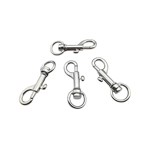Zinc Alloy Swivel Snap Hooks 1.8 Inch 4 Pcs Multifunctional Bolt Snaps For Dog Leash Boat Rope And Keychain Corrosion Resistant