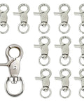12 Piece Trigger Snap Hooks Lobster Clasp 360 Degree Swivel Spring Buckle Metal Swivel Clips Durable Zinc Alloy Construction