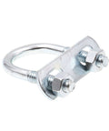 Secure pipes, conduit and cables with a durable round-bend U-bolt set, 1/4-20 for 1/2 in pipe, includes U-bolt plate and two nuts.