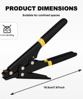 Zip Tie Tool For Easy Tensioning And Cutting Of Cable Ties 2.4 To 9 Millimeters, ergonomic grip, dimensions 19.5cm
