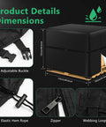 Zipper Pallet Cover 900D Heavy Duty Waterproof Pallet Cover fits large pallets with adjustable buckle, zipper, elastic rope.