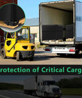 Zipper Pallet Cover 900D Heavy Duty Waterproof Pallet Cover Fits Large Pallets Up To 49.2 In By 41.33 In By 49.21 In With Rip Proof Fade Resistant Fabric And Fixed Rope KY HUAEN shown in use on truck.