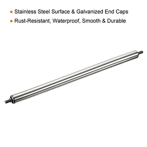 Gravity Conveyor Roller 1" Diameter 20" inch Long Stainless Steel - VXB Ball Bearings