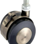 ✝️ 40mm caster wheel - brake abs (plastic) m6 threaded stem built for smooth motion, steady alignment, and clean installs, side view