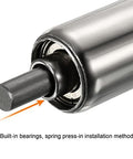 Gravity Conveyor Roller 1" Diameter 10" inch Long Stainless Steel - VXB Ball Bearings
