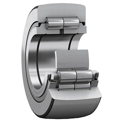 Close-up of NURT35R Crowned Yoke Roller Bearing -35x72x29mm showing internal components and design detail
