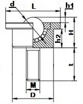 20mm Durchm. Miniatur-Förderer Schwerkraft-Kugel-Transfer-Einheit - M5 Stem - Lager online kaufen - Fast US Shipping