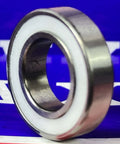 6902-2TS Bearing 15x28x7mm Sealed - PTFE seals close-up view, showcasing silver metal and white PTFE seal.