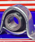 SBPP202-10 Bearing 5/8" Steel pillow type Mounted Bearing with pressed steel housing.