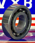 6203 Full Ceramic Bearing SIC Silicon Carbide 17x40x12mm with SiC ceramic construction and steel balls.
