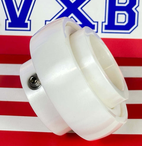 UC206 30mm Vollkeramik ZrO2 Achslager Einbaulager, das sich durch sein elegantes weißes Design auszeichnet.