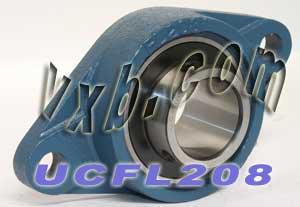 40mm Lager UCFL-208 + 2-Bolzen Flansch Gussgehäuse montiert Lager - Lager online kaufen - Schneller US-Versand