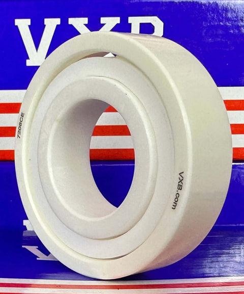 7206 Full Ceramic ZrO2 Ball Bearing 30x62x16mm on a vibrant background showcasing premium quality.