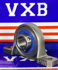 12mm Bore Miniature Stainless Steel Pillow Block Mounted Bearing designed for small shaft applications.