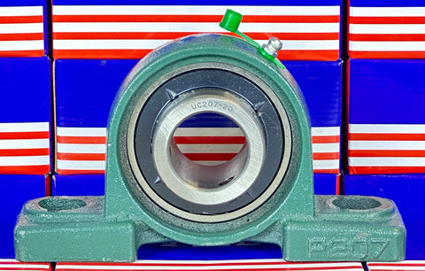 1-1/4 Lager UCP207-20 + Pillow Block Gussgehäuse montiertes Lager - Lager online kaufen - Schneller US-Versand