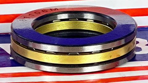 81106M Cylindrical Roller Thrust Bearing 30x47x11mm - Bronze Cage - Buy Bearings online - Fast US Shipping