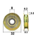 Lager mit 8mm Bohrung - 32mm Stahldrahtseilrolle 8x32x83mm - Lager online kaufen - Schneller US-Versand