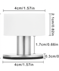 Weißer Gummi-Türstopper - Selbstklebend - 40mm - Lager online kaufen - Schneller US-Versand