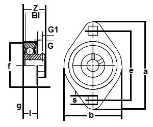 FHSR204-12-2FM Lagerflansch Pressstahl 2 Bolzen 3/4inch Lager - Lager online kaufen - Schneller US-Versand