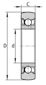 LR606NPPU  Roller  6x19x6mm  Sealed – Lager online kaufen – schneller Versand innerhalb der USA
