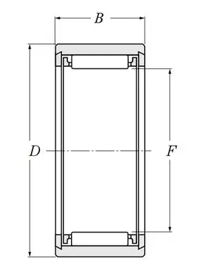NKS18  18x30x16mm Roller  Bearbeiteter Typ – Lager online kaufen – Schneller Versand innerhalb der USA