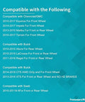 Compatible list for Pair [2] Front Rear Wheel Bearing Hub Assembly Compatible - Chevy Equinox Impala Malibu GMC Terrain Cadillac CTS XTS Buick LaCrosse Regal # 513288