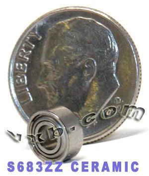 S683ZZ Hybrid-Keramik ABEC-5 Lager Stainless Steel Shielded 3x7x3mm - Lager online kaufen - Schneller US-Versand