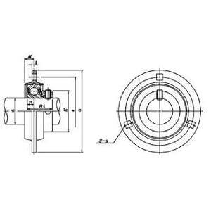 SAPF206-20 1-1/4" inch ID Gehäuse aus gepresstem Stahl 3-Bolzen-Lagereinheit - Exzentrischer Bundverschluss - Lager online kaufen - Schneller US-Versand