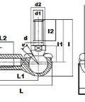 SQ16RS L-Kugelgelenke 16mm Bohrung - Lager online kaufen - Schneller US-Versand