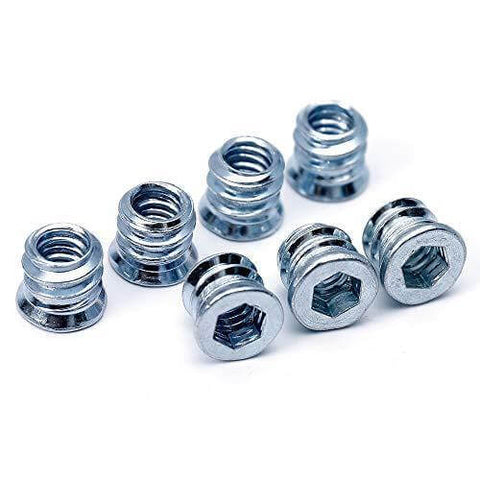 Gewindeeinsätze für Holz 1/4-20 x 10mm 50 Pieces - Lager online kaufen - Schneller US-Versand