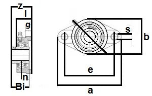 UCNFL202-10 5/8inch Lager Flanschgehäuse 2-Schrauben montiertes Lager - Lager online kaufen - Schneller Versand in die USA