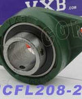 Rodamiento 1-1/2" UCFL-208-24 + Rodamiento de 2 pernos con brida montado en la carcasa - Comprar rodamientos online - Envío rápido EEUU