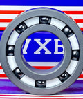 6207 Full Ceramic Bearing 35x72x17 Silicon Carbide featuring ceramic balls and inner/outer races.