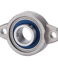 20mm Miniature Flanged Block Stainless Steel Mounted Bearing with rust-resistant features and compact design.