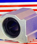 Aluminum 20mm Slide Unit Ball Bushing Block Linear Motion with pre-installed bearing on colorful background