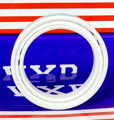 6807 Full Ceramic ZrO2 Bearing 35x47x7mm Metric front view showing the ceramic cage and ring design.