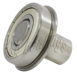 Rodamiento con brida de 3/8" - Eje integrado de 1/2" y 3/16" de diámetro, con una estructura de acero resistente y un diseño preciso.