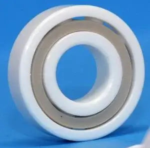 Rodamiento de bolas 7206 totalmente cerámico de ZrO2, 30x62x16mm fondo azul, con zirconium oxide .