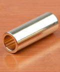 Brass Linear Motion 8mm Bushing 8x11x30mm close-up on wooden surface, showing cylindrical shape and smooth finish