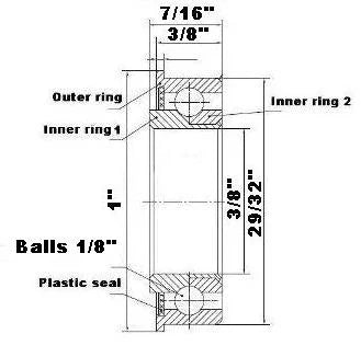 F1229 Rodamiento con Brida - Complemento Completo - 3/8" x " x inch - Comprar Rodamientos en linea - Envío Rapido EEUU
