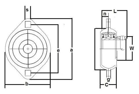 FHPFLZ206-17 Rodamiento Brida Acero Prensado 2 Pernos 1 1/16inch Rodamiento - Comprar Rodamientos online - Envío Rápido EEUU