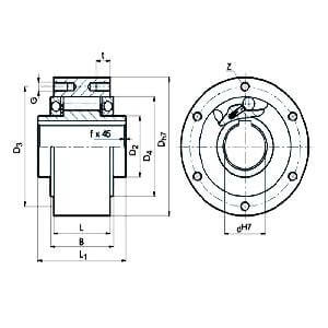 Embrague15mm GFR15 15mm -Roller  One-Way  - Antirretroceso/sobremarcha 15x68x52mm  Compra rodamientos online - Envío rápido a EE. UU.